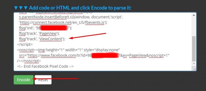 Parsing kode pixel untuk Blogspot