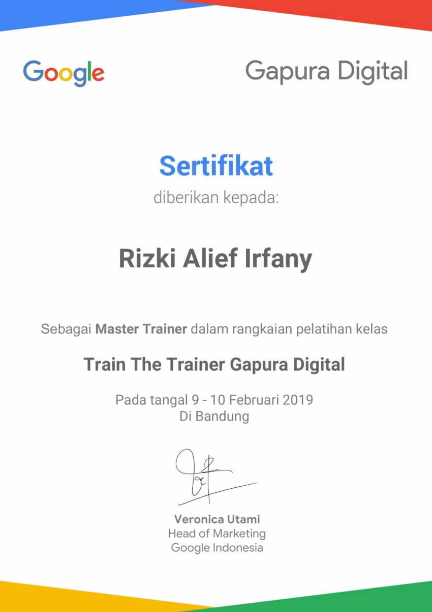 Master Trainer Gapura Digital